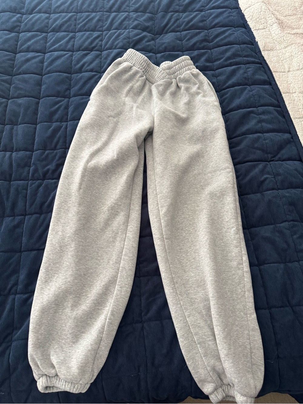 SHEIN Gray Elastic Waist Track Joggers